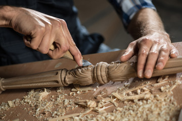 Carpenter at work