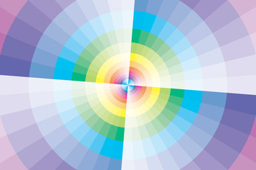 Obraz premium 背景素材壁紙,虹色の円と風車,虹,カラフル,背景,壁紙,販売促進,チラシ,ポスター,アバター,サムネイル,アイコン,プロフィール