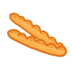 Bread isolated illustration