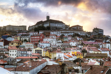 Die Altstadt von Coimbra in Portugal
