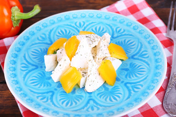 Fototapeta premium Cottage cheese with vegetables