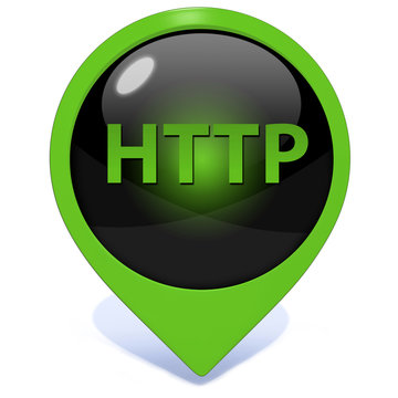 http pointer icon on white background