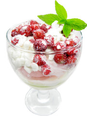cherry dessert with pudding and jelly
