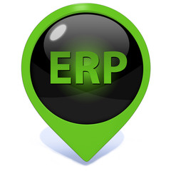 ERP pointer icon on white background