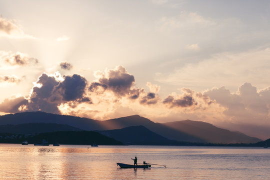Sunset on koh samui
