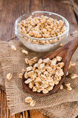 Puffed wheat with milk