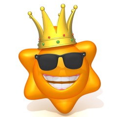 Sun Character With crown