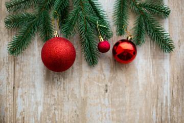 Christmas Decoration Wood Background