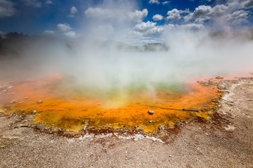 Champagne Pool in Waiotapu Thermal Reserve, Rotorua, New Zealand