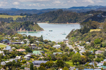 Paysage de Russell près de Paihia, Bay of Islands, Nouvelle-Zélande