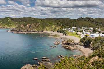 Fototapeta na wymiar Landscape from Russell near Paihia, Bay of Islands, New Zealand