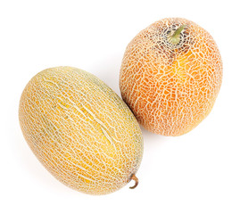 Melons isolated on white