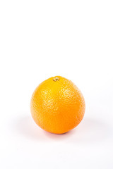 whole orange, isolated on a white background