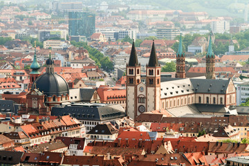 Fototapeta na wymiar Wuerzburg Cityscape