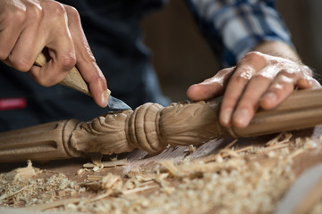 Carpenter at work
