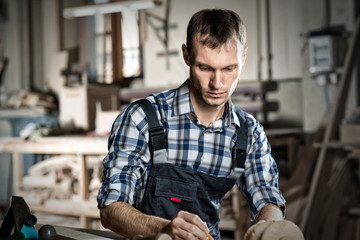 Carpenter at work