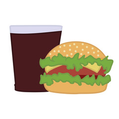 Burger and cola