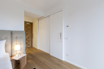Interior of a hotel room 
