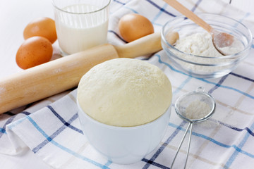Dough with rolling pin