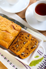 Pumpkin and nut bread