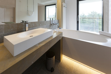 Luxury bathroom interior 
