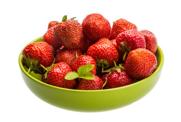 Strawberry in the bowl