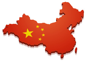 Obraz premium Map China