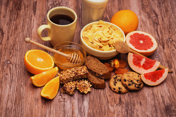 Obraz na płótnie Canvas healthy breakfast