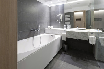 Interior of a modern bathroom 