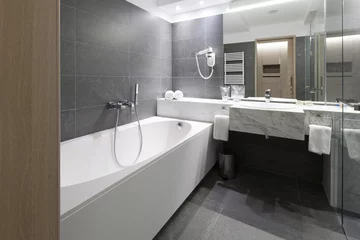 Fotobehang Hotel chique Interior of a modern bathroom   © rilueda