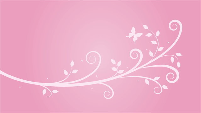 Butterfly and Growing Ivy