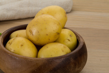 Raw potatoes