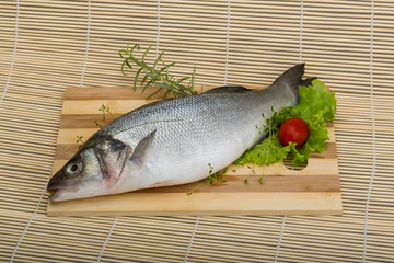 Raw seabass