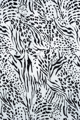 texture of print fabric stripes leopard