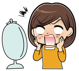 老化に悩む女性