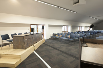 Interior of a modern conference hall 