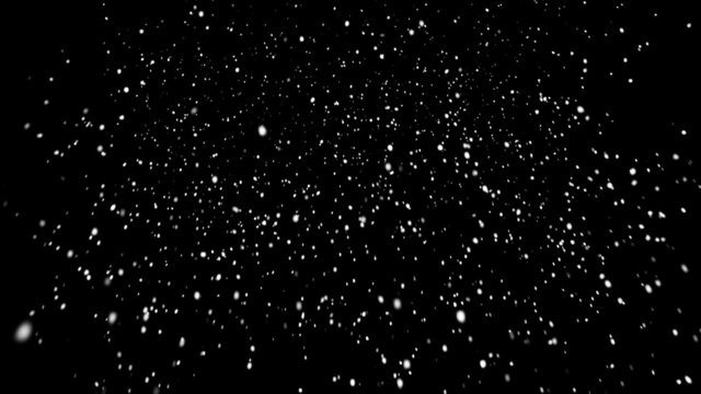 Realistic Falling Snow with Alpha Channel