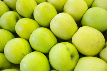 Fresh green apples