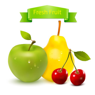 Fresh Fruit Vector
