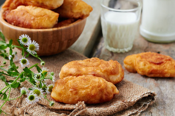 Fried fresh tasty pasties