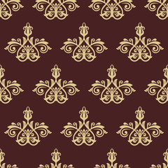 Damask Seamless Vector Pattern. Orient Background