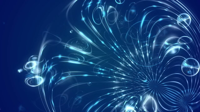 blue abstract loop motion background