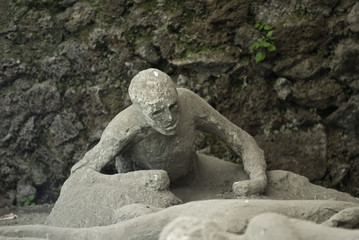 eruption victim of Vesuvius in Pompeii - obrazy, fototapety, plakaty