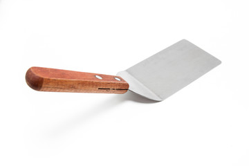 Trowel with wooden handle