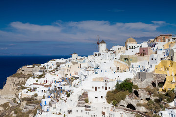 Fototapeta premium Panorama Kykladendorf Oia