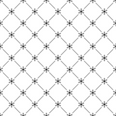 Seamless simple pattern with snowflakes