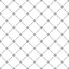 Seamless simple pattern with snowflakes