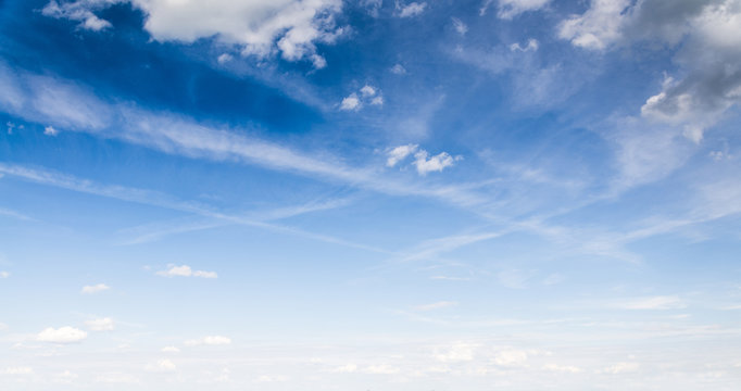 blue sky with cloud closeup