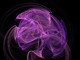 Purple abstract fractal effect light background