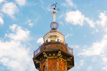Fototapeta premium Old lighthouse with time ball at the top in Gdansk, Poland.